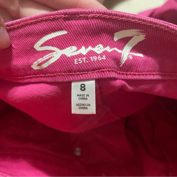 Seven7 Pink Straight Leg Jeans - Picture 3 of 4